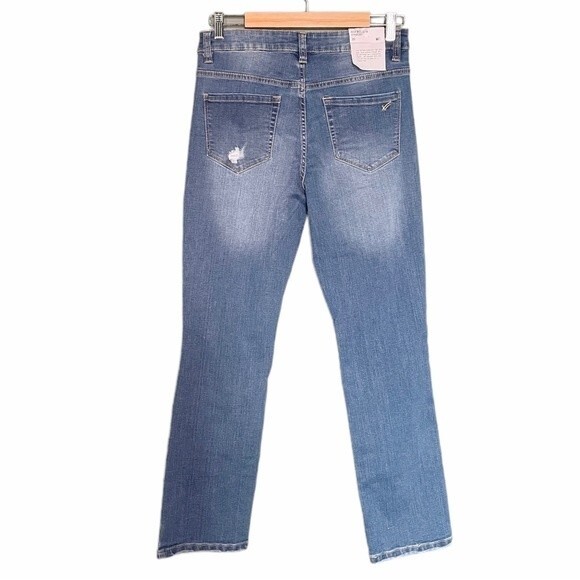 NWT William Rast Jeans High Rise Slim Straight Lagoon Wash Denim Size 26 | 2 NEW - Picture 2 of 13